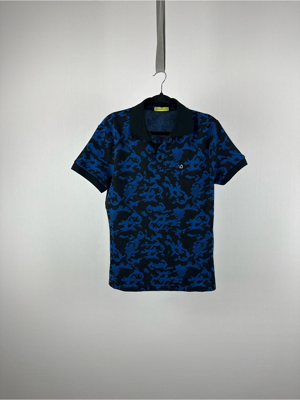 Versace Jeans Collection Blue & Black Camo Polo